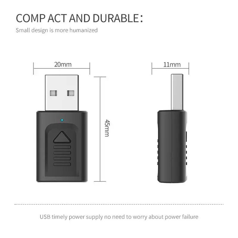 

4 in1 Bluetooth 5.0 Music Audio Receiver Usb Bluetooth AUX Audio Transmitter Receiver Wireless Bluetooth Audio Receiver Adapter