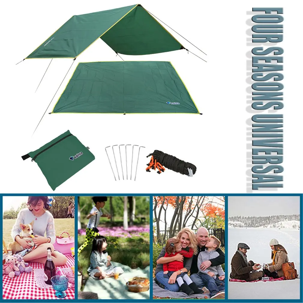 

4-6 Persons Ultralight Multifunctional Waterproof Camping Mat Tent Tarp Footprint Ground For Outdoor Camping Hiking Picnic