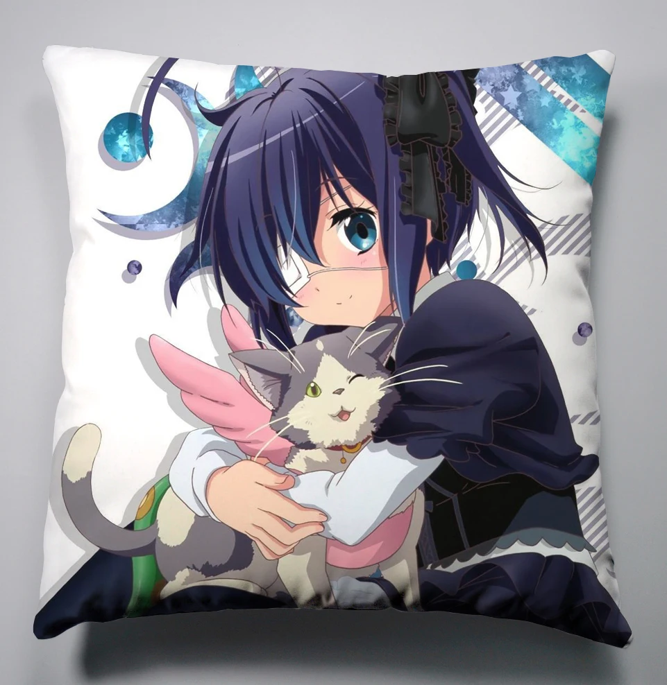 Аниме Манга Chuunibyou Demo Koi Ga Shitai 40x40 см наволочка для подушки чехол сиденья