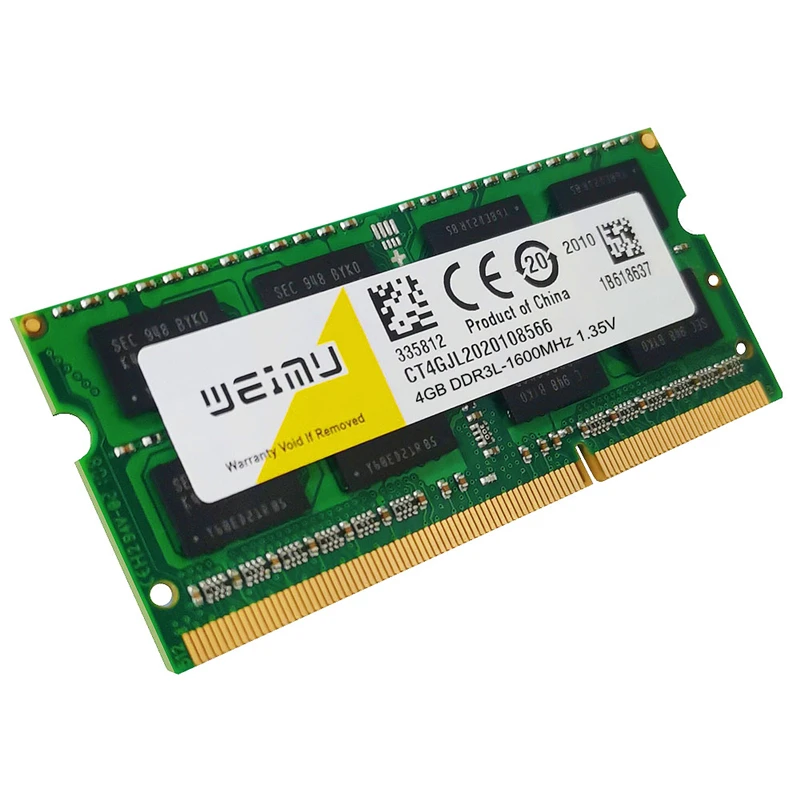 Оперативная память для ноутбука 4 ГБ 8 DDR3L 1600 МГц SODIMM PC3 204Pin 1 35 в без коррекции