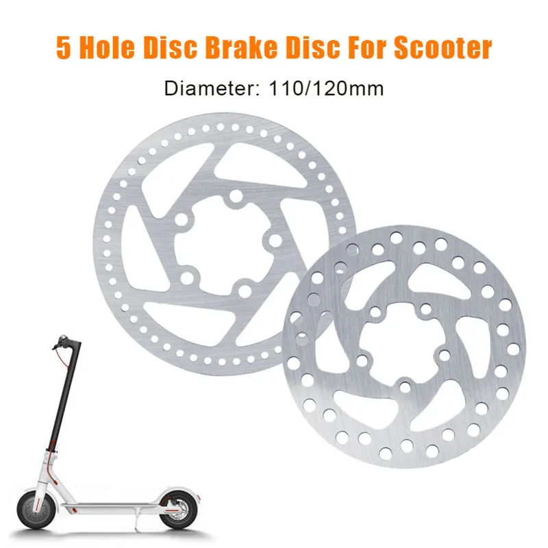 

1pc Electric Scooter Brake Disc 120mm 110mm Replacement Part for Xiaomi M365 Skateboard Brake Pads Disc Rotor Pad Accessories