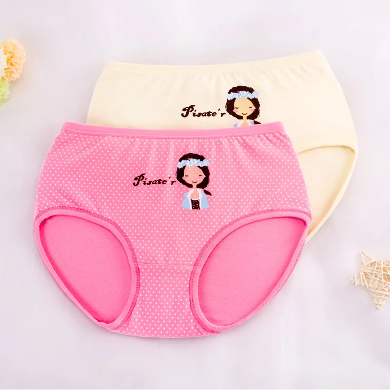 Эластичное хлопковое нижнее белье для девочек с героями мультфильмов 3 4 6 8 10 12 лет