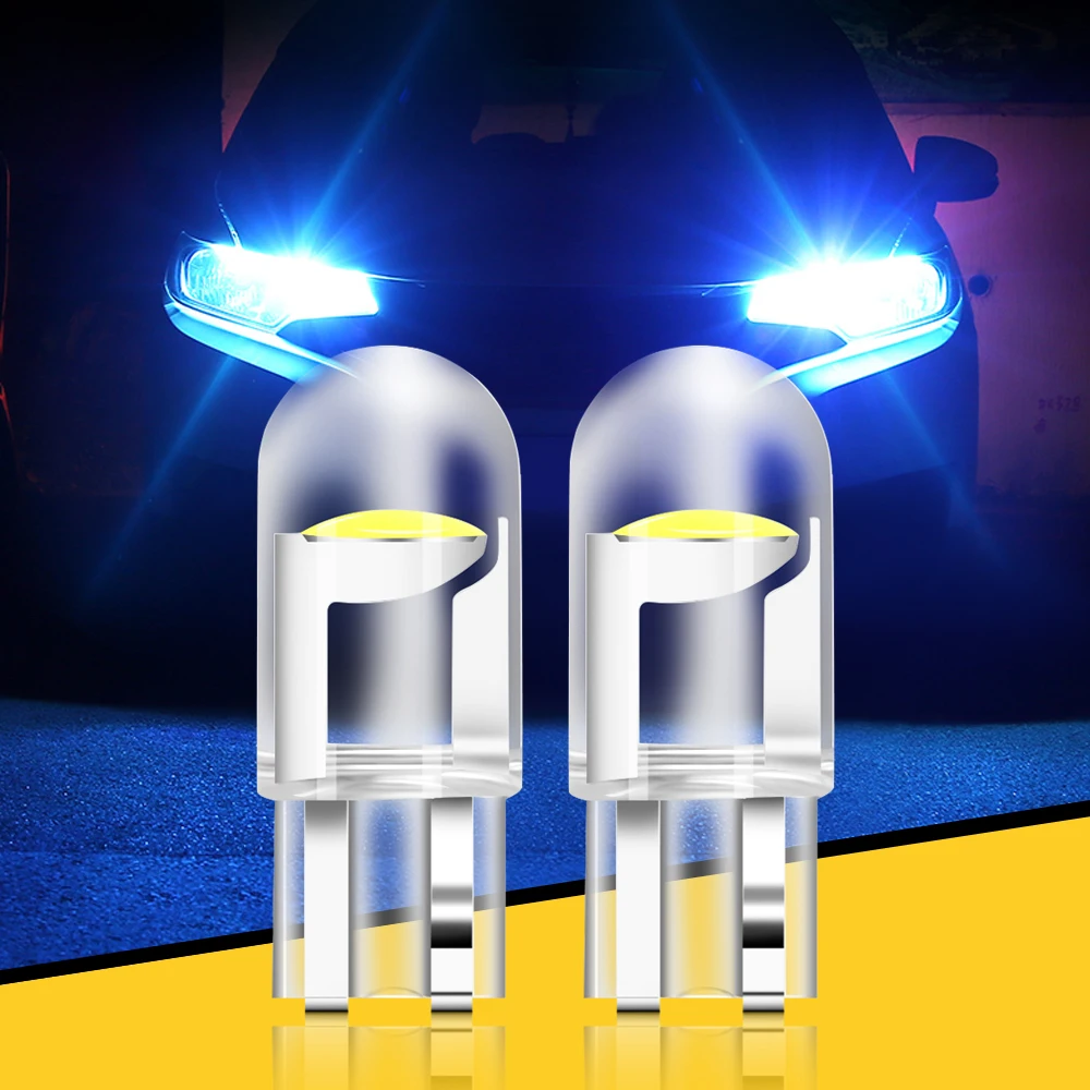 2x W5W 194 T10 Стекло Корпус Cob светодиодный автомобиль лампа автомобильный светильник