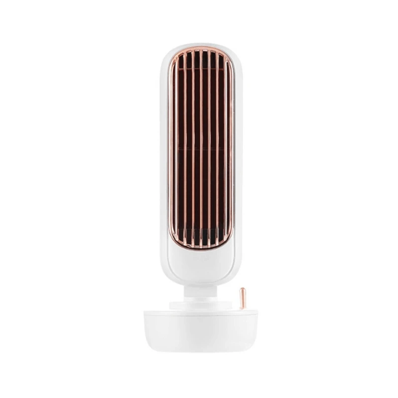 

2 Pcs Mini Desktop Atomizing Humidifying Spray USB Tower Cooling Fan Household Water Cooling Tower Air Conditioning Fan