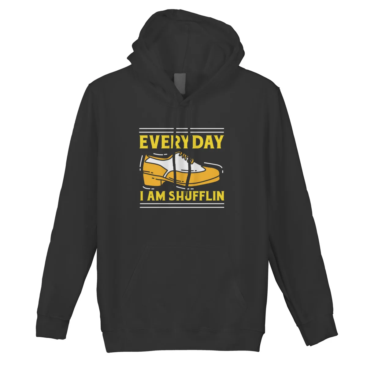 

Men's Hoodie Everyday I Am Shufflin printPunk chic Top quality Hip-Hop pocket Mens Clothes 42308