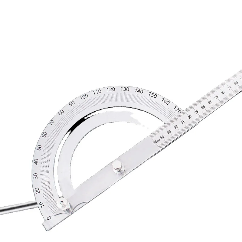 

Calipers Multifunctional Protractor Double Arm Angle Ruler Stainless Steel Angle Gauge Carpenter Large Horn Ruler Angle Ruler