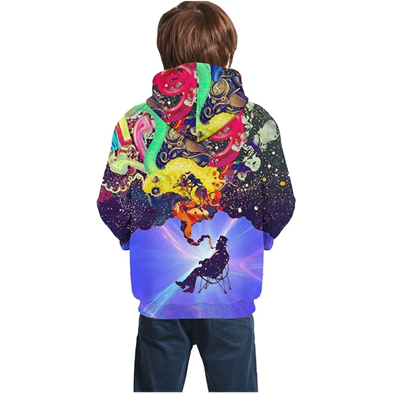 

Youth Hoodie Boys & Girls Kids Sweatshirt 3D Exquisite Printed Pullover Sweater retro t shirt harajuku