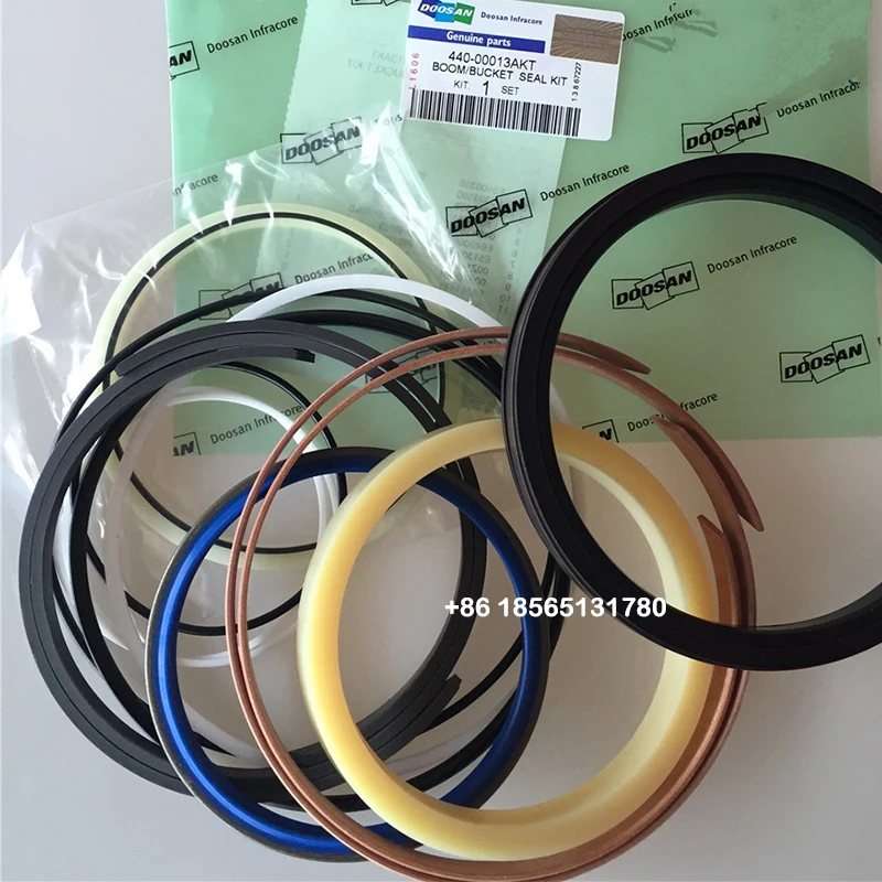 

440-00013AKT Hydraulic Cylinder Boom Bucket Seal KIt for Doosan Solar Excavator 330LC-V 340LC-V 450LC-V 470LC-V 500LC-V Repair