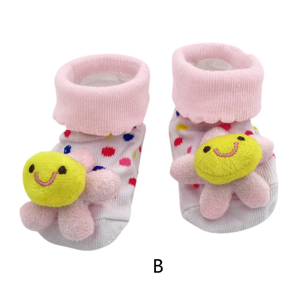 Cartoon Baby Socks Newborn Cotton Winter Girls Boys Anti Slip Shoes Boots Kids Clothes Accessories | Детская одежда и обувь