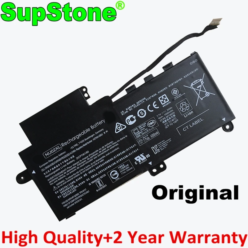 Оригинальный аккумулятор для ноутбука SupStone NU02XL для HP Pavilion X360 11-U012TU U065TU U056TU HSTNN-UB6U 843535-541 844200-855