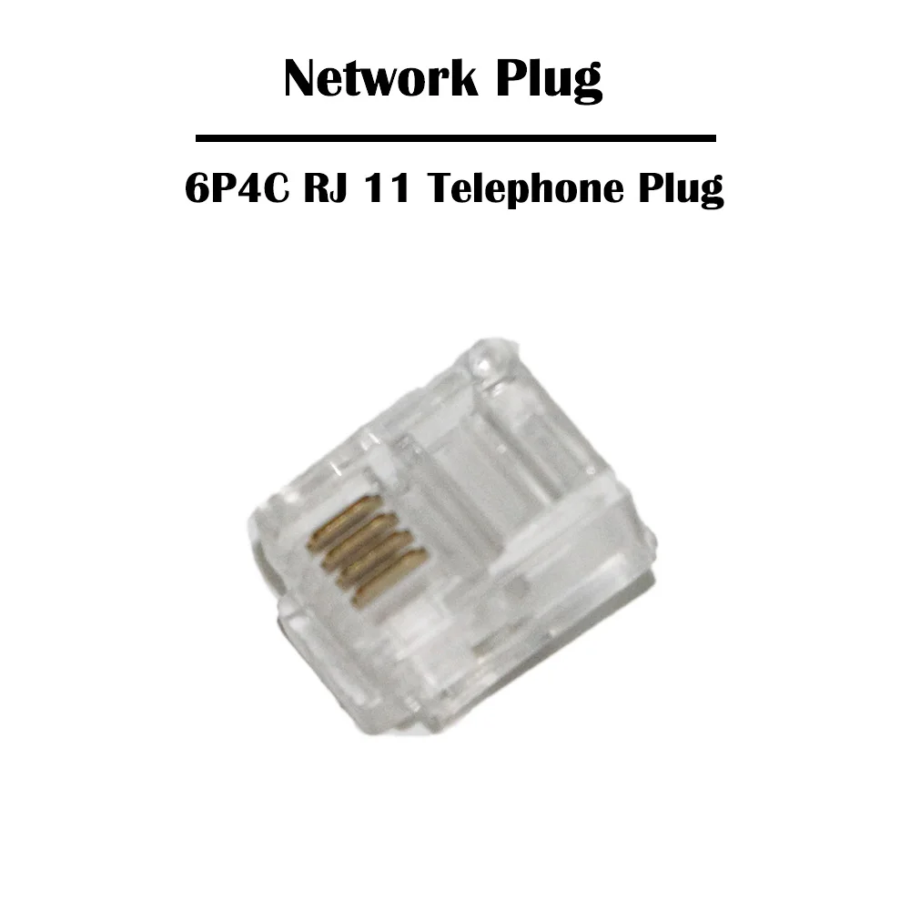 Сетевая вилка 1000 шт./лот RJ 11 6P4C Cat 3 UTP Ethernet прошедшая Fluke | Компьютеры и офис