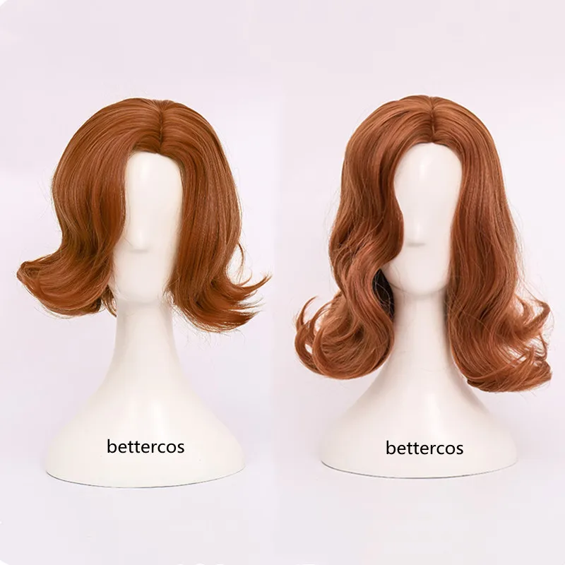

The Queen's Gambit Cosplay Wig TV Heroine Beth Harmon Wig Lovely Retro Beth Lady Curly Hair With Free Wig Cap + Wig Cap