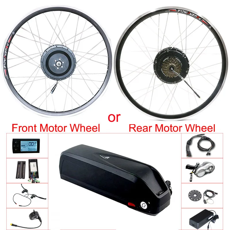 

Комплект для переоборудования eBIKE, мотор-колесо переднее/заднее для электрических велосипедов 48 в 500 Вт, 20 "26" 700C 48 В