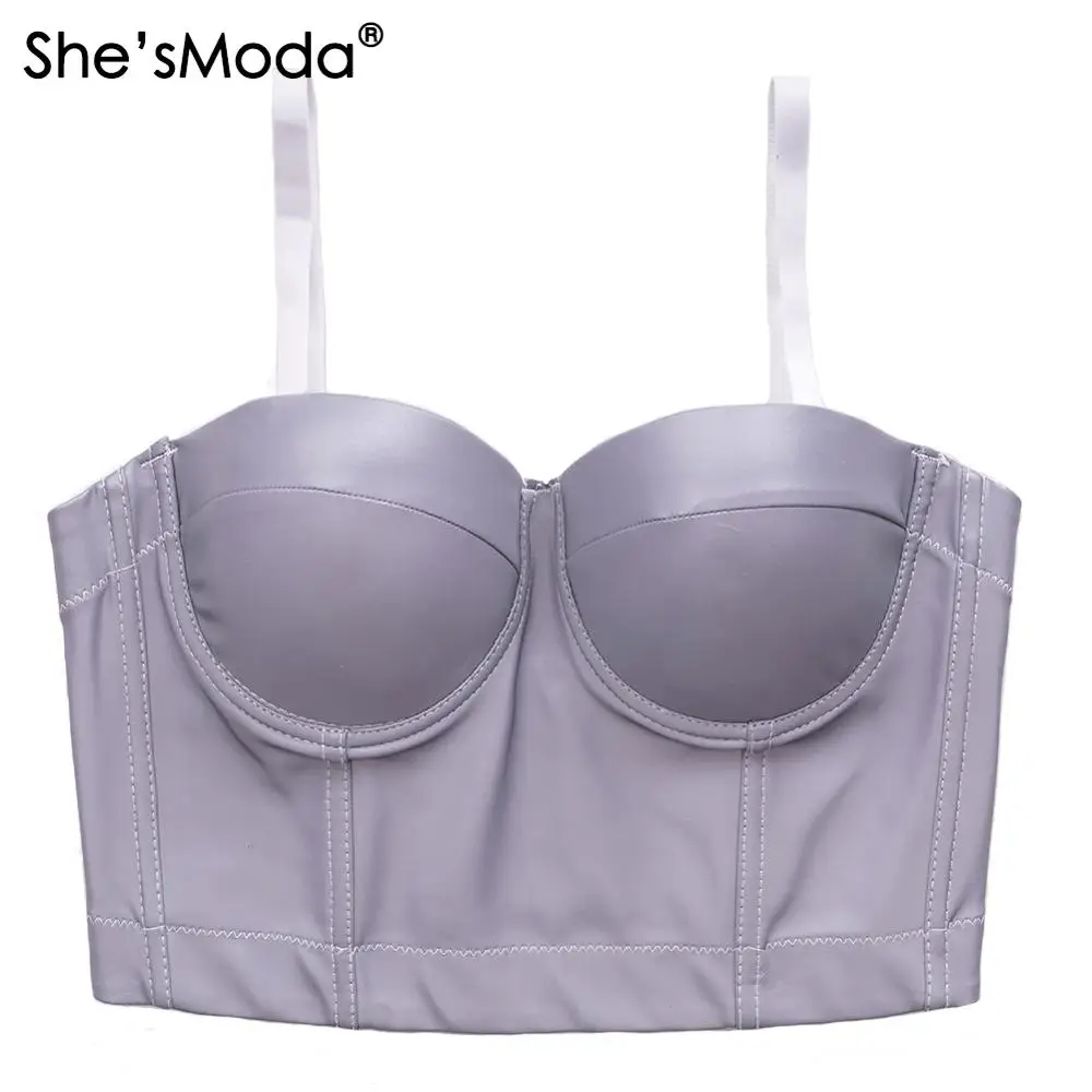 She'sModa флуоресцентный бюстгальтер для женщин бюстье бюстгальтер для ночного клуба вечерние обрезанный Топ Плюс Размер