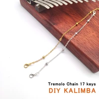 diy kalimba piano chain tremolo silver gold sand chains for 17 keys kalimbas musical instrument accessories