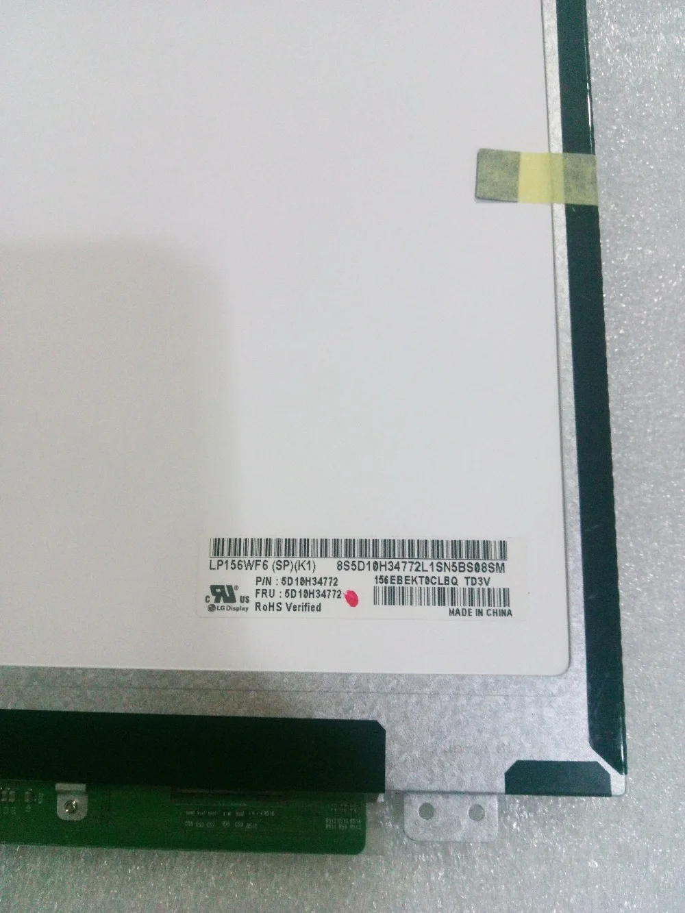 

IPS Matrix for Laptop 15.6" LP156WF6-SPK1 LP156WF6 SPL1 FHD 1920X1080 Matte 30Pin LP156WF6 SPK1 LED Display Replacement