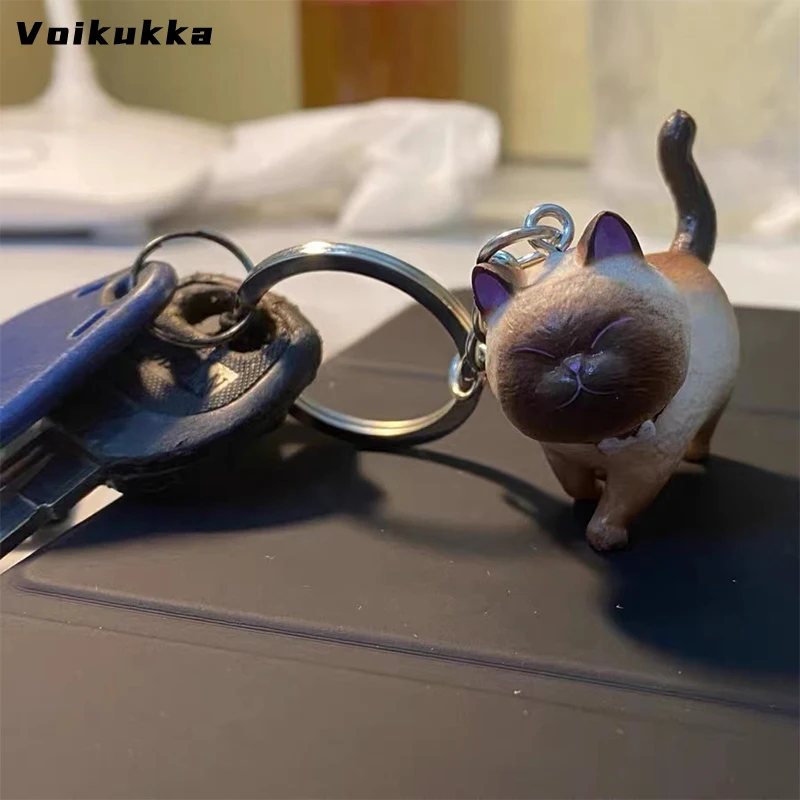Ювелирные изделия Voikukka 9 моделей супер милый пухлый Кот брелок для ключей женщин