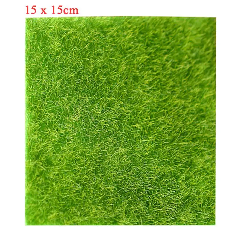 1 шт. 15x15 см искусственный Искусственный мох декоративный газон зеленая трава