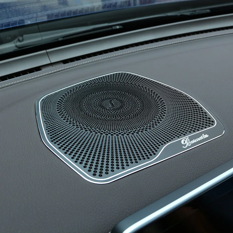 

For Mercedes Benz W205 Accessories Car Audio Loud Speaker Cover Horns Mesh Interior Trim Sticker GLC C Class C180 C200 C300