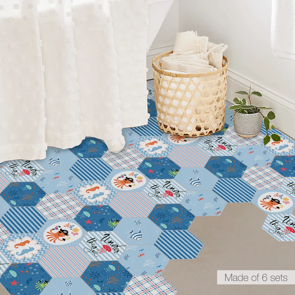 Винтажная синяя кухонная плитка для кухонной столешницы наклейки кухонных