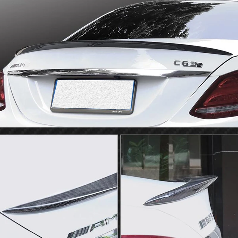 CEYUSOT для реальных углеродных аксессуаров спойлер Benz E-class W205 C180C200C300C260 седан