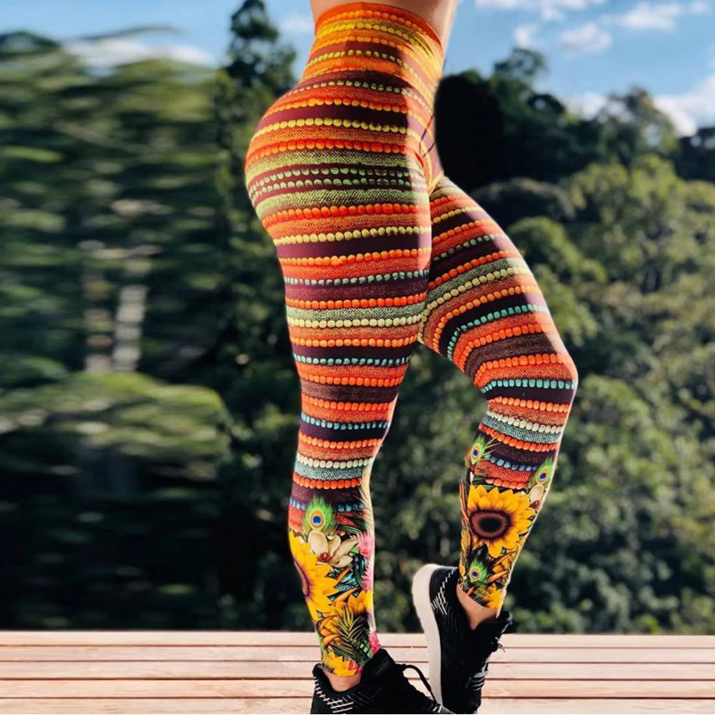 Женские спортивные штаны для занятий йогой фитнесом женские легинсы с гибкими