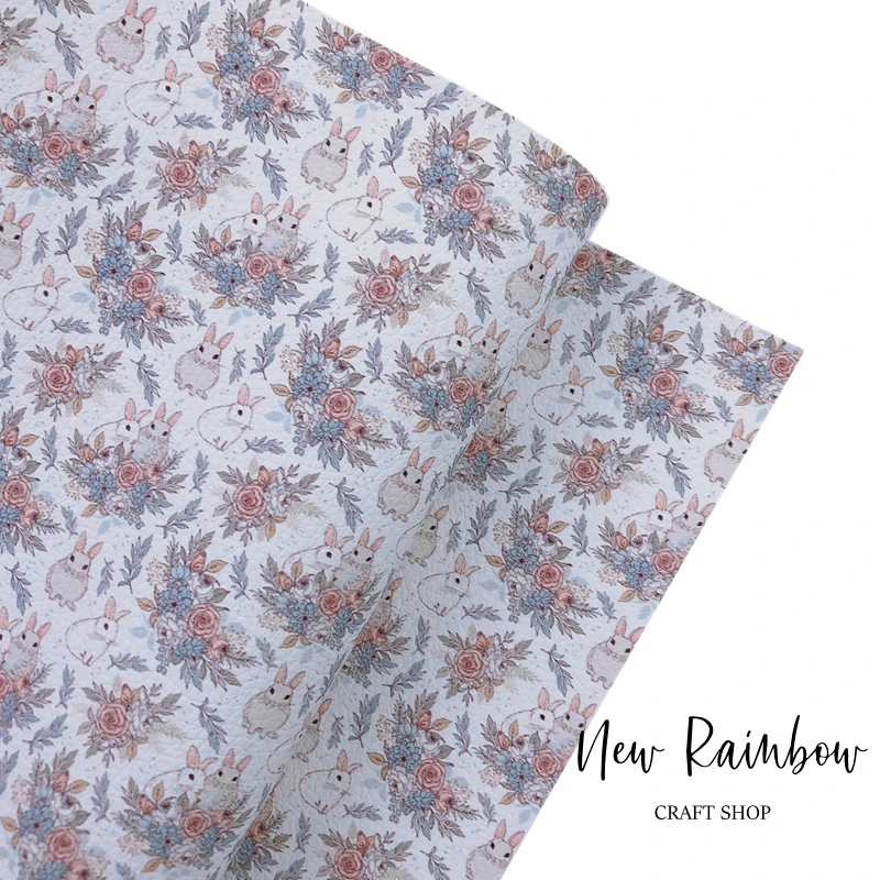 Новый Радужный 30x2 2 см/A4 серый милый кролик искусственная кожа для рукоделия