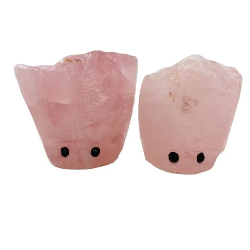 Натуральный шероховатый камень ручная резьба милый эльф лечебный Кристалл