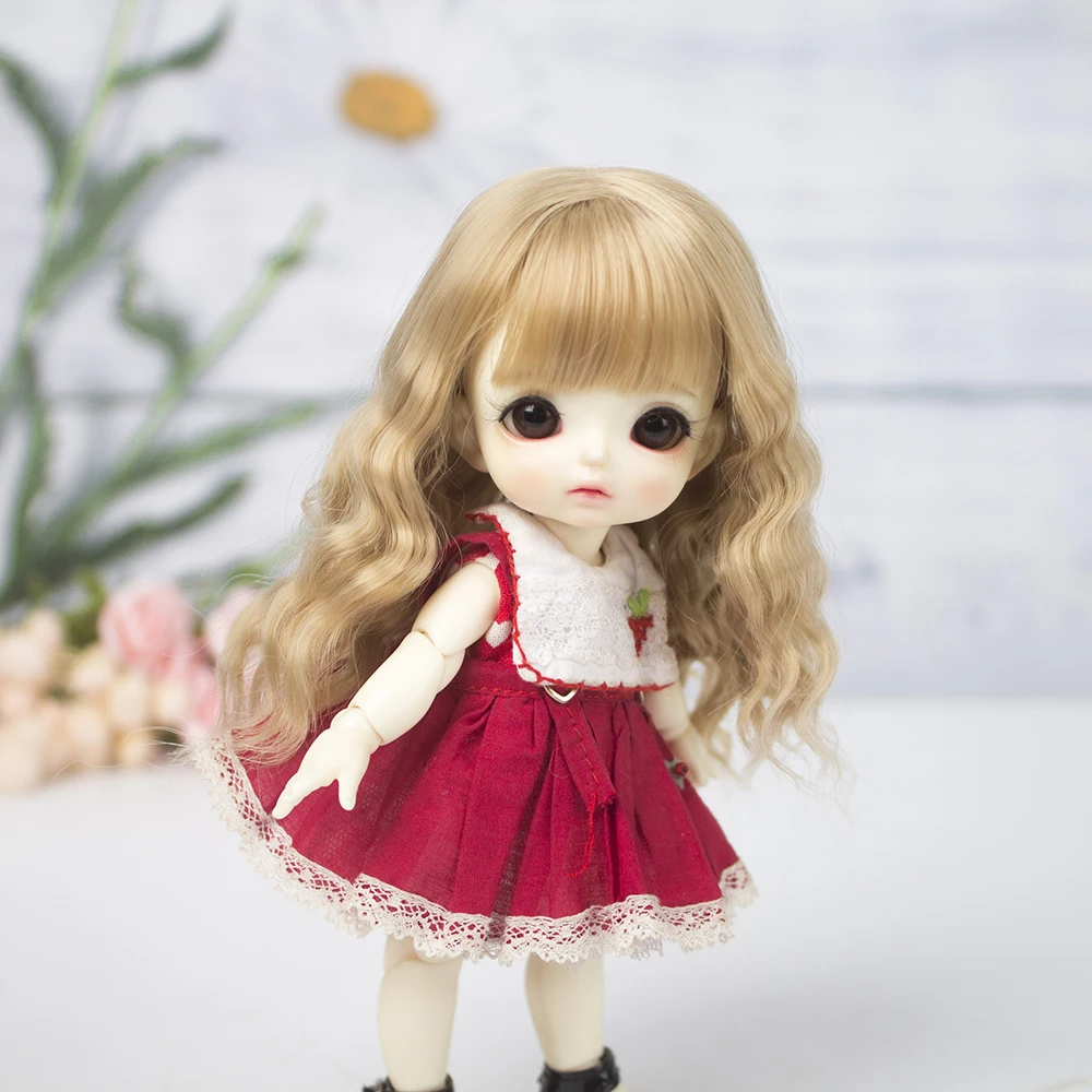 Новая кукла Aidolla 1/8 BJD & Kurhn парик из мягкого волокна волосы для новорожденных