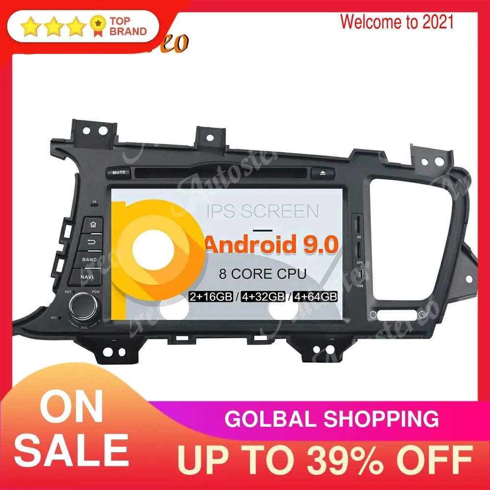 

Android 9.0 Car Tape Recorder GPS Navigation For KIA Optima K5 2010-2013 Car Head Unit Multimedia Player Touch Screen No CD DVD