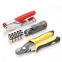 coaxial cable squeeze pliers crimping pliers set wire stripper set network cable pliers set combination tool