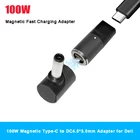 Магнитный штекер 100 Вт, разъем USB Type-C Мама на 4,5x3,0 мм папа, преобразователь источника питания постоянного тока для Dell Inspiron 11 13 14 15