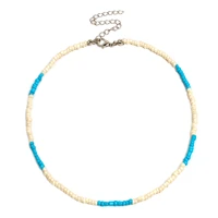 glass boho chic bohemia beaded choker necklace multicolor creative chain choker for women jewelry pendants girl gifts