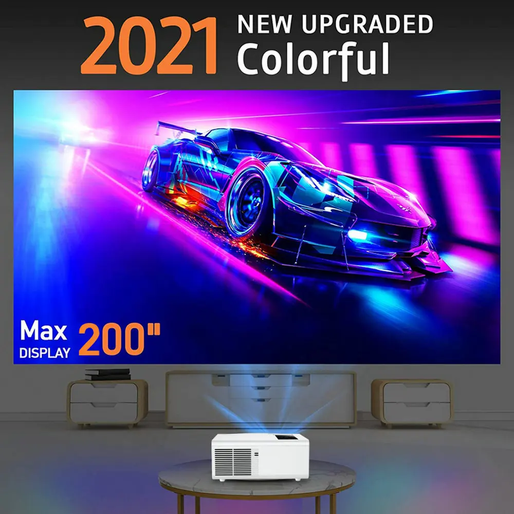 Vivicine 2021 Новый V6 светодиодный мини проектор 5000 люкс поддержка Full HD 1080P