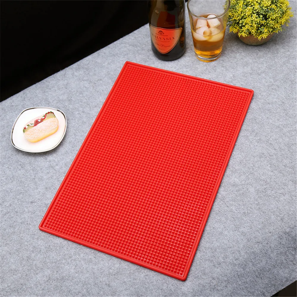 

Non slip Bar Rubber Mat Barber PVC Pad Coaster Kitchen Placemat Insulation Cup Mug Set Beer Whiskey Waterproof Bar Accessories