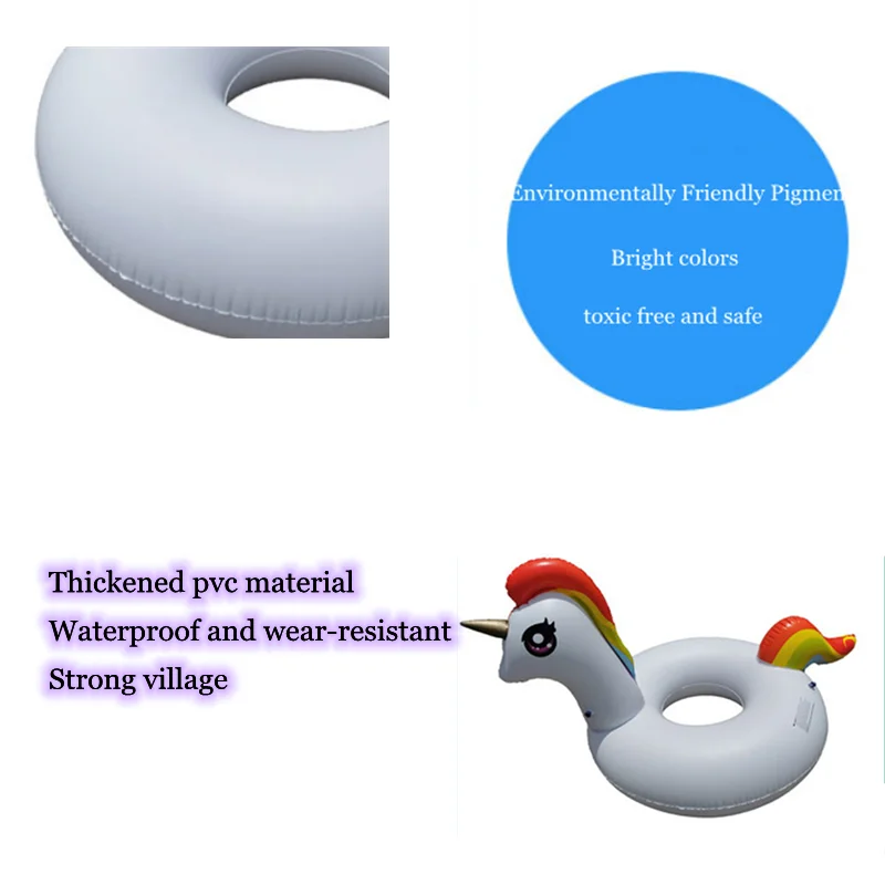 

Adult Floating Swimming Ring 200CM Large Inflatable Swimming Pool Child Seat Inflatable Ring Water Toy