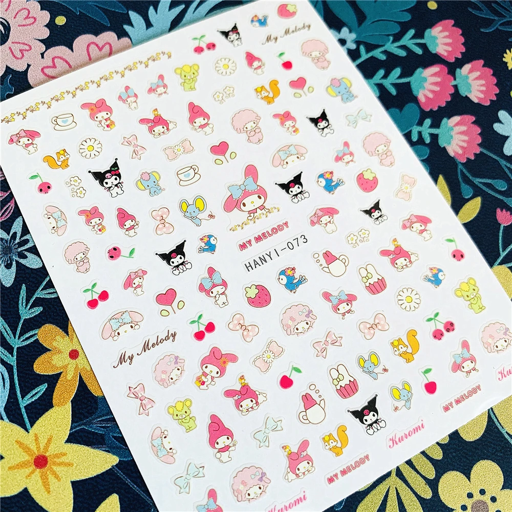 Новейшая модель LSK в японском стиле коробка Наклейка 3d дизайн ногтей наклейки для