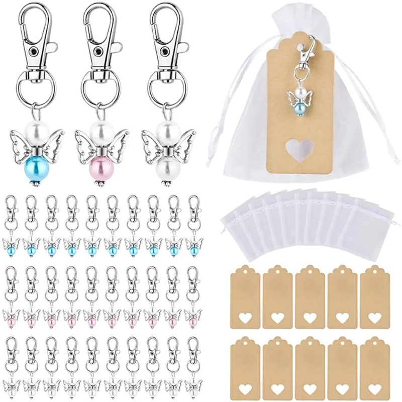 

30 Pcs Pendant Keychains Candy Bag Decorations Wedding Anniversary Graduation Gifts Bridal Shower Ornaments Supplies