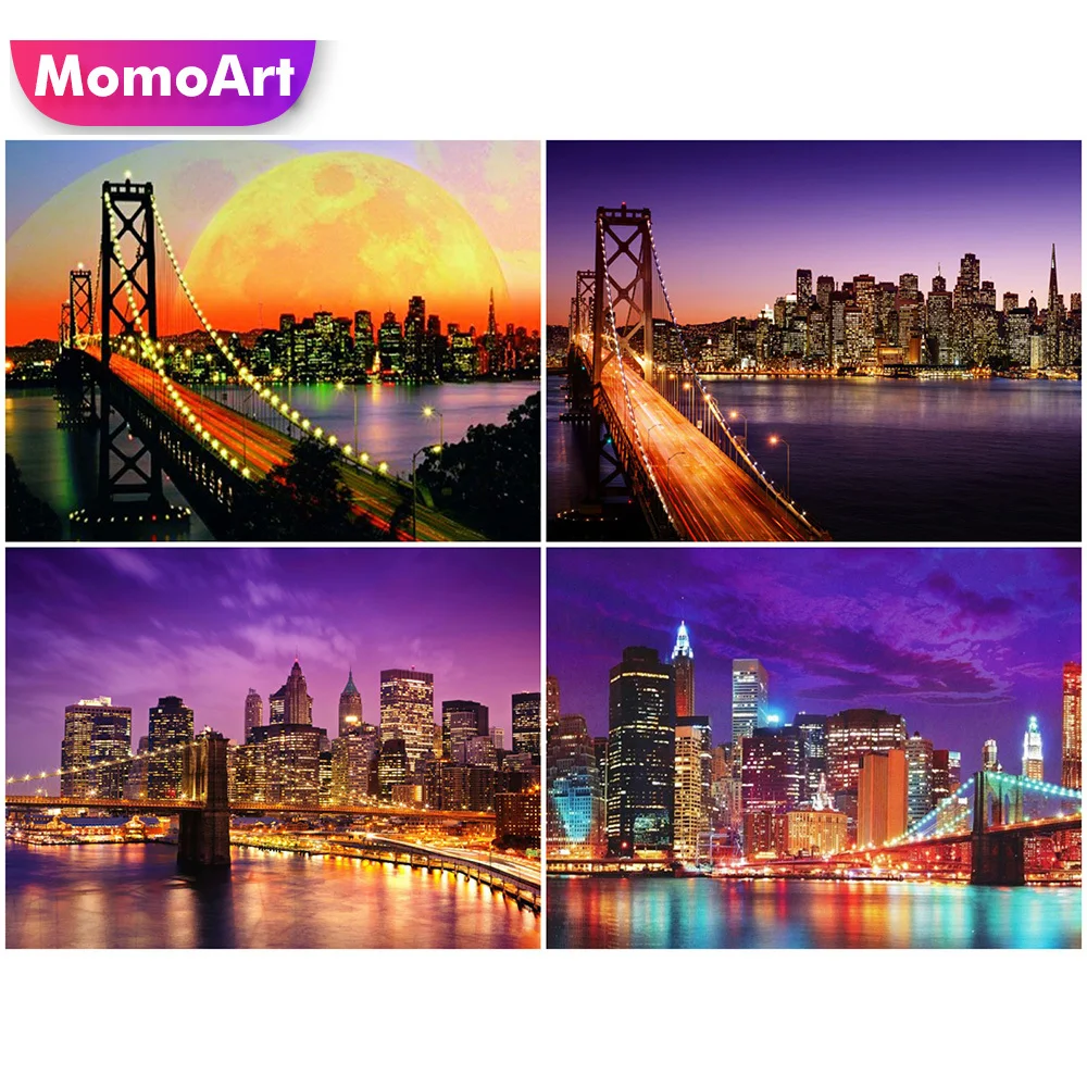 

Набор для алмазной вышивки, мост, бриллиантовая мозаика пейзаж год