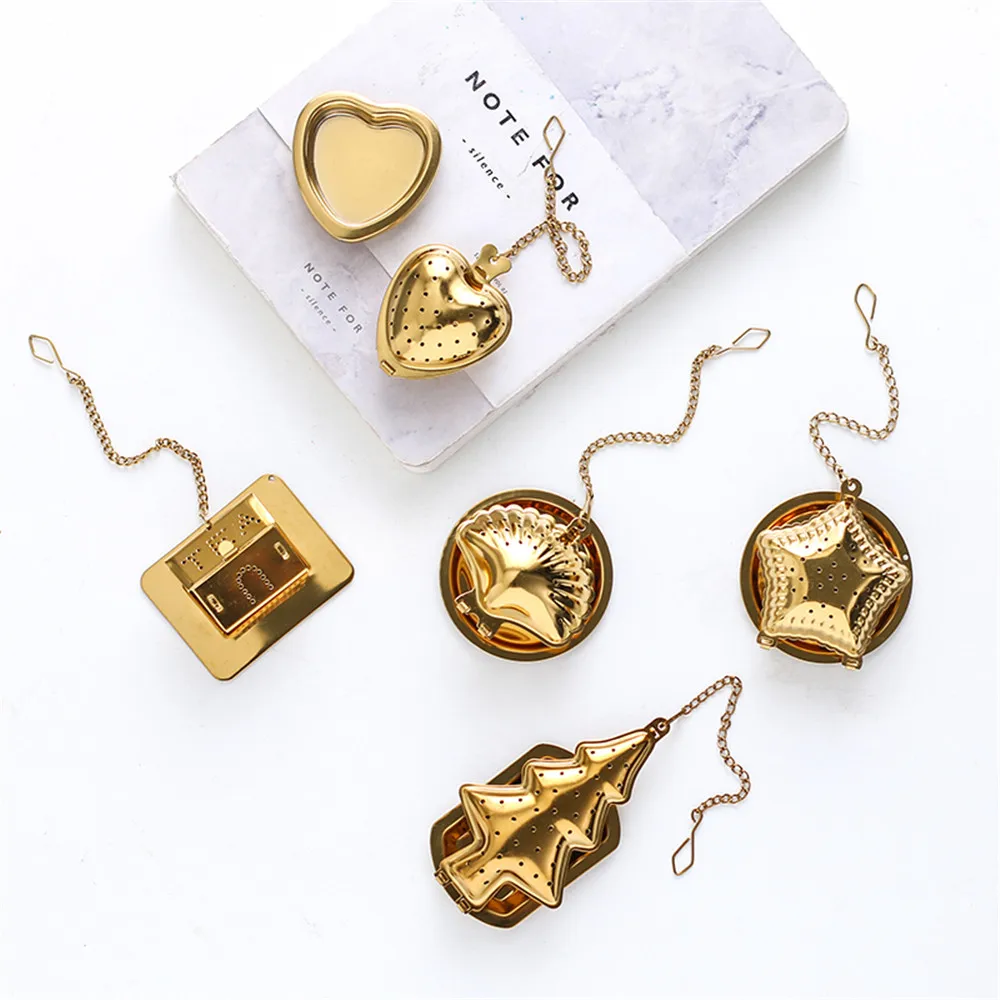 Шикарный нержавеющий стальной сетчатый ситечко для заварки чая нордический