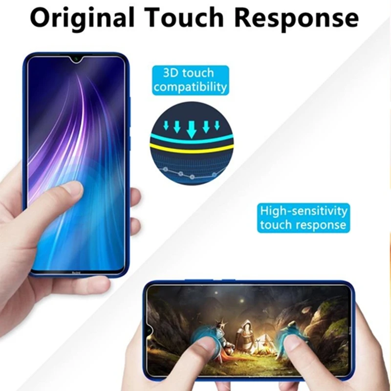 2PCS Protector de pantalla para Xiaomi Redmi Note 8 T de dureza 9H vidrio templado para Xiaomi Redmi Note 8 T de vidrio Redmi Note 8 T 8 T-2