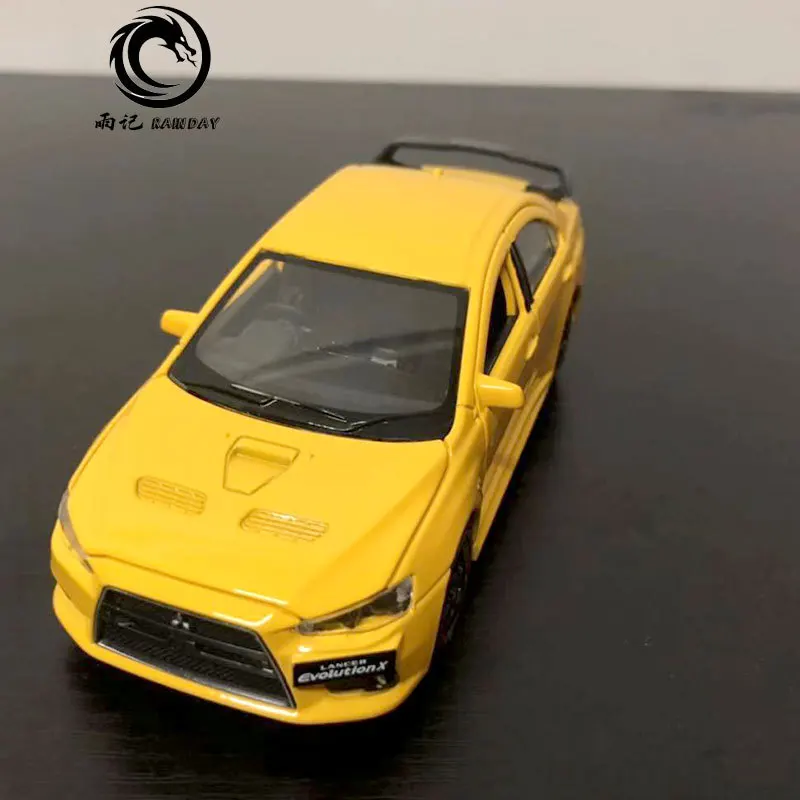 RD 1/32 масштабная модель автомобиля игрушки Mitsubishi Lancer Evolution X звук и свет Литье Металла Отступить модели автомобиля игрушки для подарка, для детей