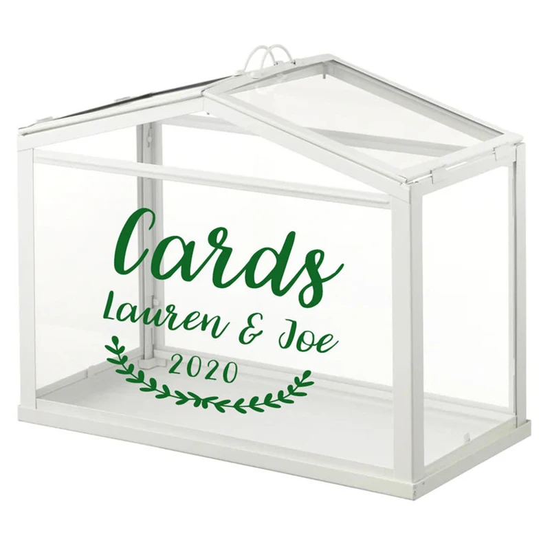 Виниловая наклейка для самостоятельной сборки открыток парника свадебная имя на