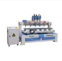 good performance 6 heads cnc router 5030 size paddle racket drilling cnc milling machine for physical exercise