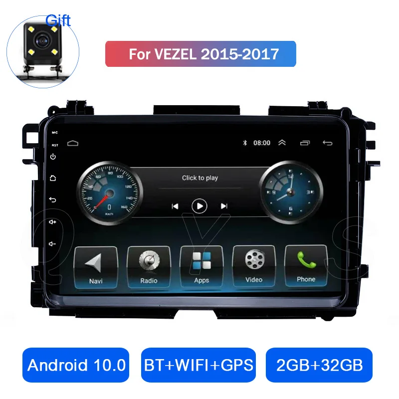 Популярный четырехъядерный сенсорный экран Android 10 ПЗУ 32 Гб Авторадио autoestereos для