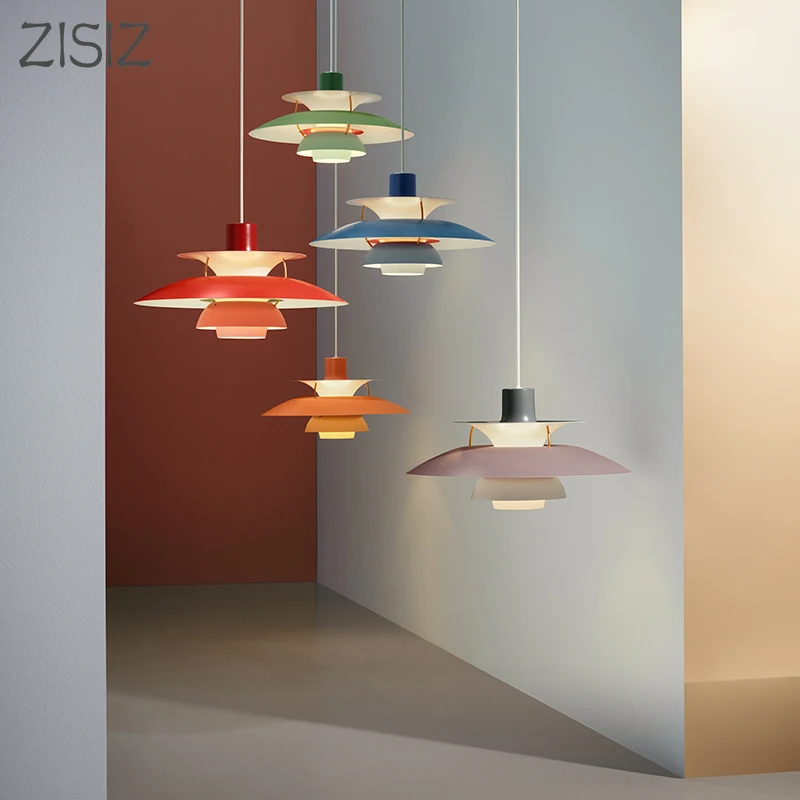 Nordic PH5 Creative Led Penddant Lights for Bedroom Living Room Kitchen Modern Decor Lamp Fixtures Vintage Luminaire Suspension