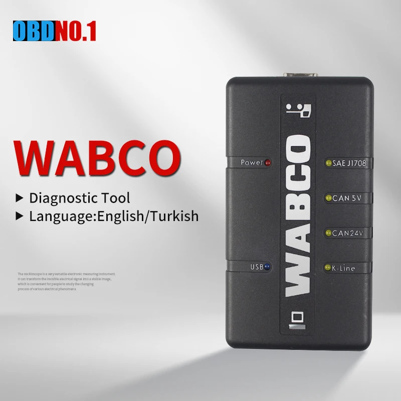 Набор для диагностики WABCO (WDI) прицеп и грузовик диагностический интерфейс
