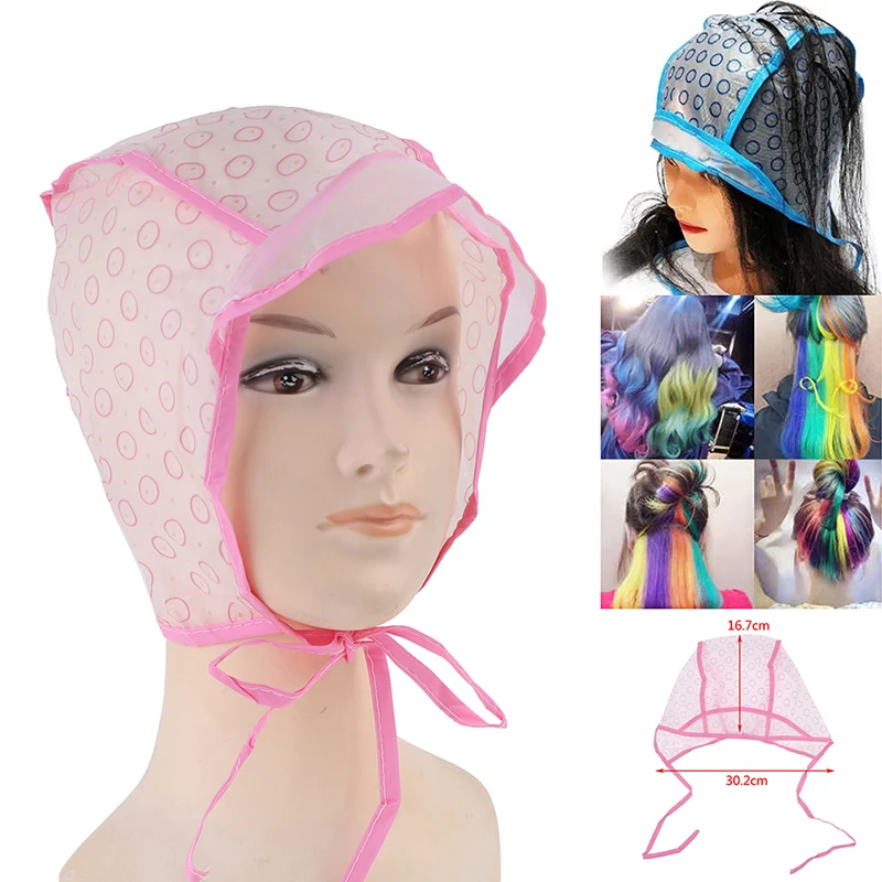 

2Pcs/Set Highlighting Dye Coloring Hair Tipping Cap Gloves With Hook Hairs