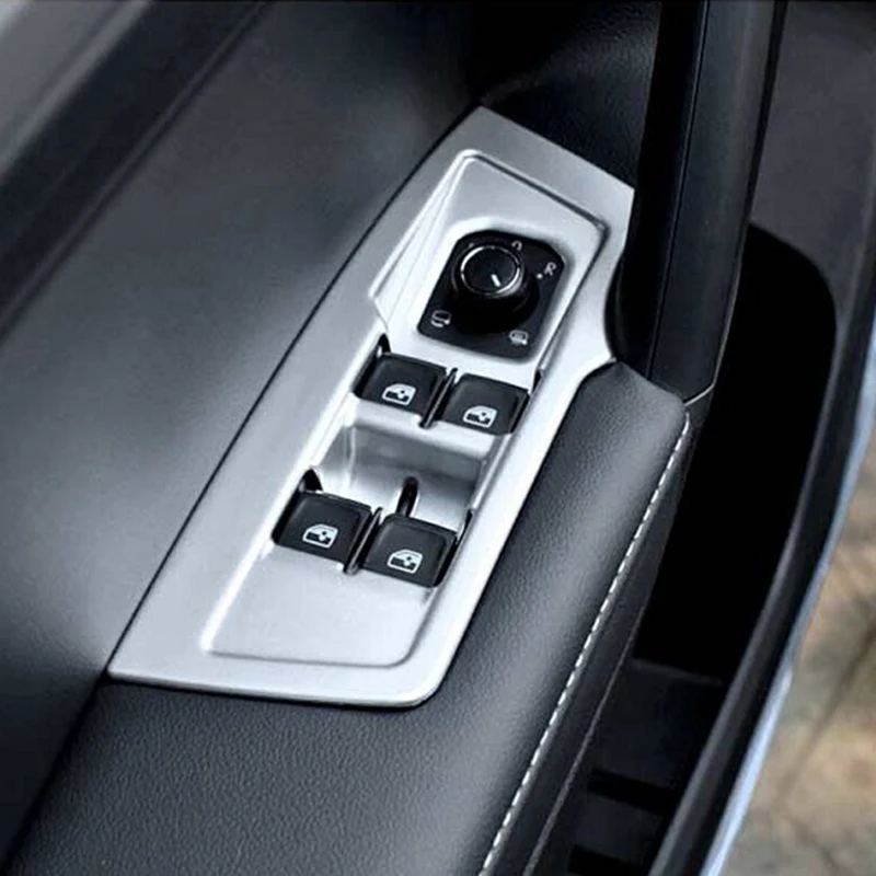 ABS Матовый/углеродное волокно для Tiguan MK2 2016 2017 2018 наклейка дверь окно стеклянная