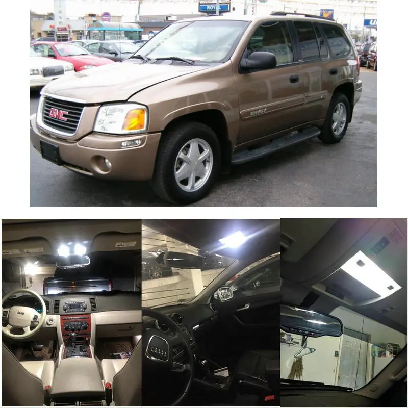 Внутренние светодиодные лампы для 2003 GMC Envoy Jimmy SAI Sonoma Savana 1500 3500 Sierra Yukon номерной